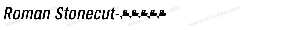 Roman Stonecut字体转换